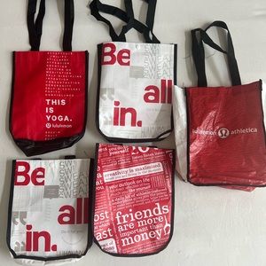 5x bundle: Mixed Lululemon Store Reusable Bags